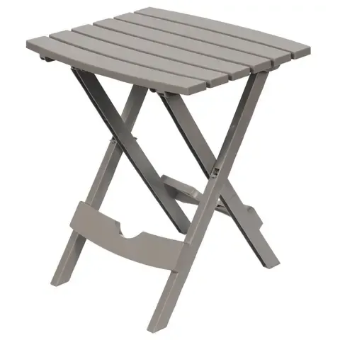 Mesa de Resina Plegable Taupe 44x38x50