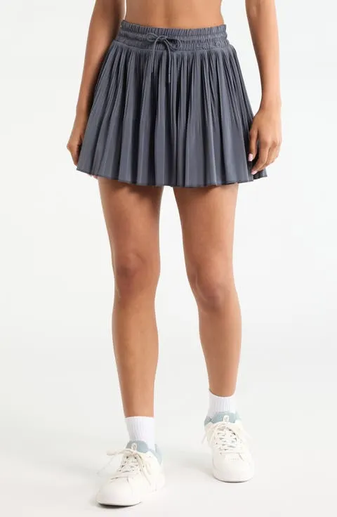 Zella Pleated Drawstring Skirt