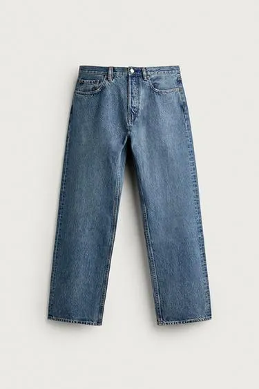 LONG LENGTH STRAIGHT-LEG JEANS