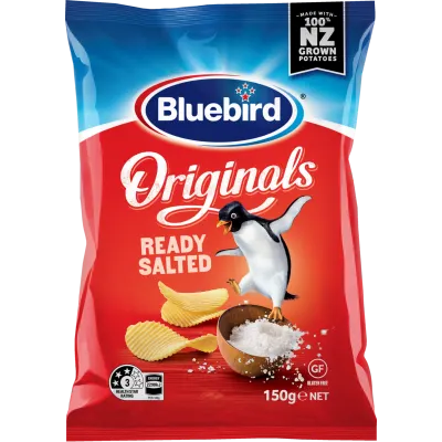 Bluebird Original/Thinly Cut/Thick Cut Chips 140g/150g