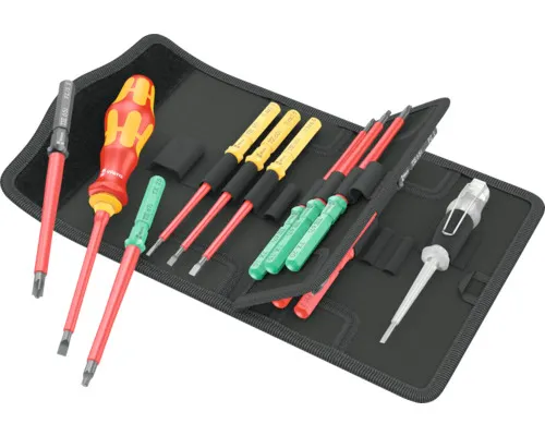 Sada ručního držáku a měnitelných čepelí Wera VDE KK 16Universal 1 PH,PZ,PZS,Torx, 16 dílů