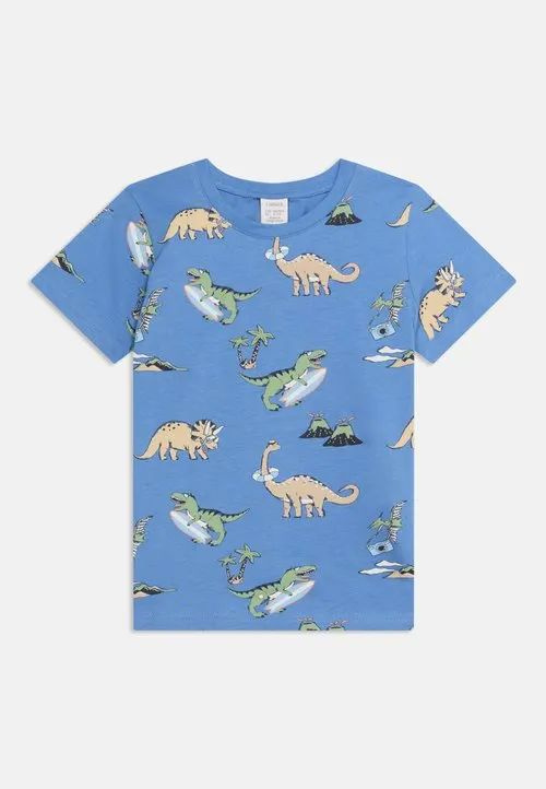 2 PACK DINO - T-shirts med print - light blue