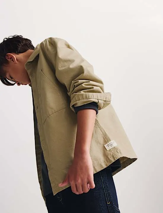 Hemd aus reiner Baumwolle (6–16 Jahre)