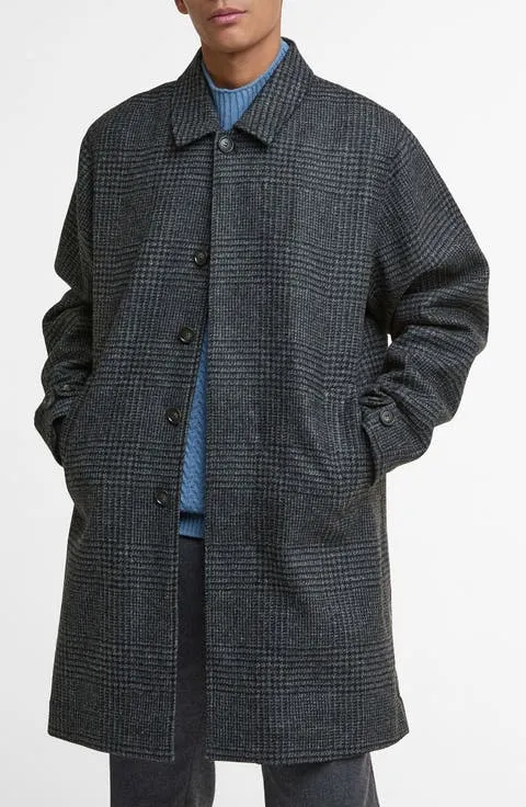 Barbour Lorden Plaid Wool Overcoat
