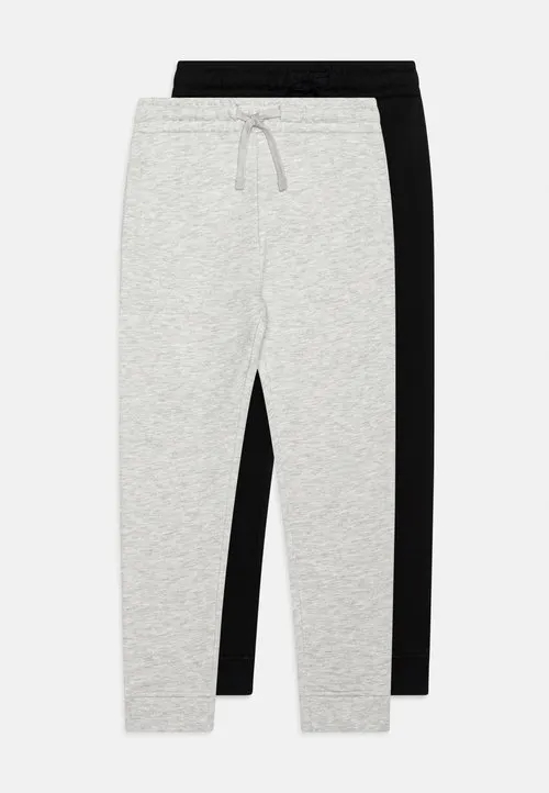 UNISEX 2 PACK - Joggebukse - black/mottled light grey
