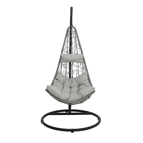 Hängesessel - anthrazit - grau - 195 cm hoch