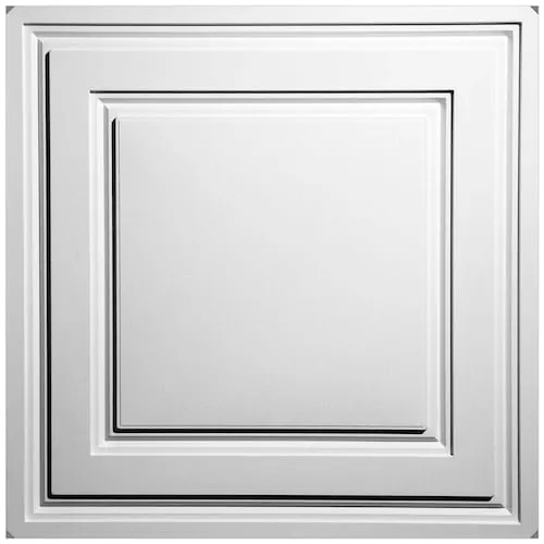 Stratford White Feather-Light 2 Feet x 2 Feet Lay-in Ceiling Tiles (Pack of 40)