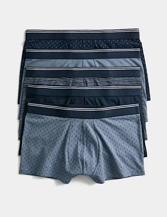 5 Pack Cotton Stretch Cool & Fresh™ Hipsters