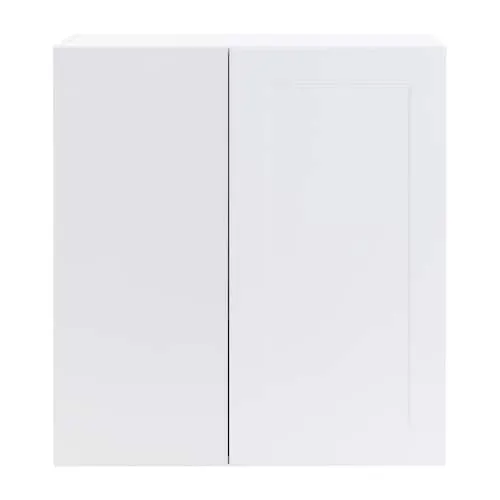 Edson Shaker Assembled 27x12.5x30 in. Blind Wall Corner Cabinet in White