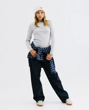 Donkerblauwe jeans, straight fit