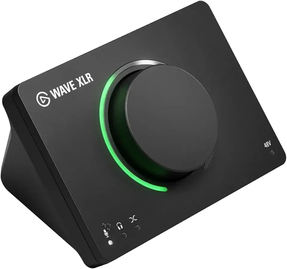 Elgato Wave XLR MK.2 USB Audio Interface and DSP Mixer | 80dB gain, Onboard voice effects, LED level feedback, Touch mute, Ultra-low-latency monitoring, Works with Stream Deck
