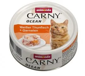 animonda CARNY OCEAN weißer Thunfisch, Garnelen für Katzen 12 x 80 g