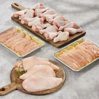 Quality Ethnic Foods Halal Chicken Variety Pack (Drumsticks, Tenders, Boneless Breast), 12 Total Packs, 12 Lbs. Total