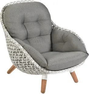 Tierra Outdoor loungestoel Prince grijs / wit
