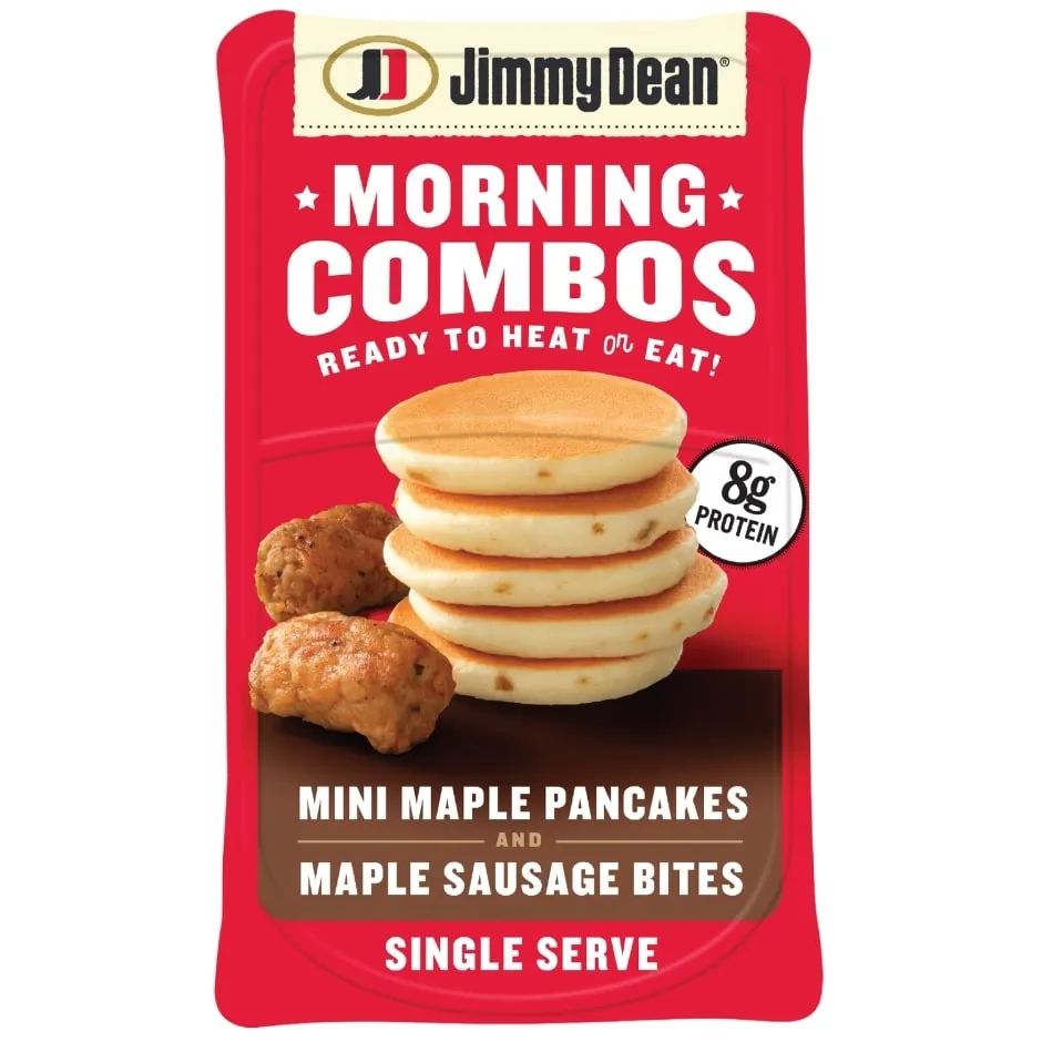 Jimmy Dean® Morning Combos, Mini Maple Pancakes and Maple Sausage Bites, 3.27 oz.