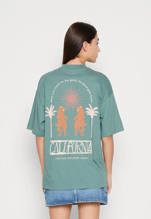 T-shirts med print - green
