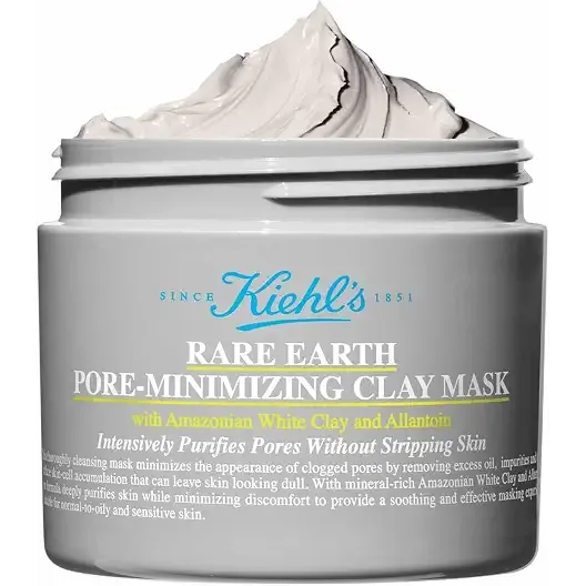 Kiehl's - Rare Earth Deep Pore Cleansing Mask, Visbily Minimizes Pores