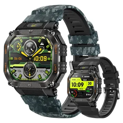 Smartwatch Damen Herren, Smartwatch mit Telefonfunktion, 1,75" HD Fitness Tracker Uhr, IP68 Wasserdicht Pulsmesser Schrittzähler Aktivitätstracker