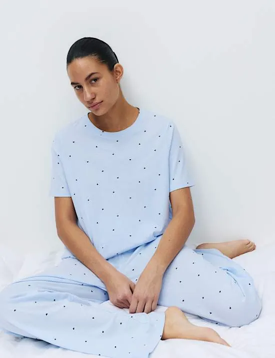Pure Cotton Printed Pyjama Set