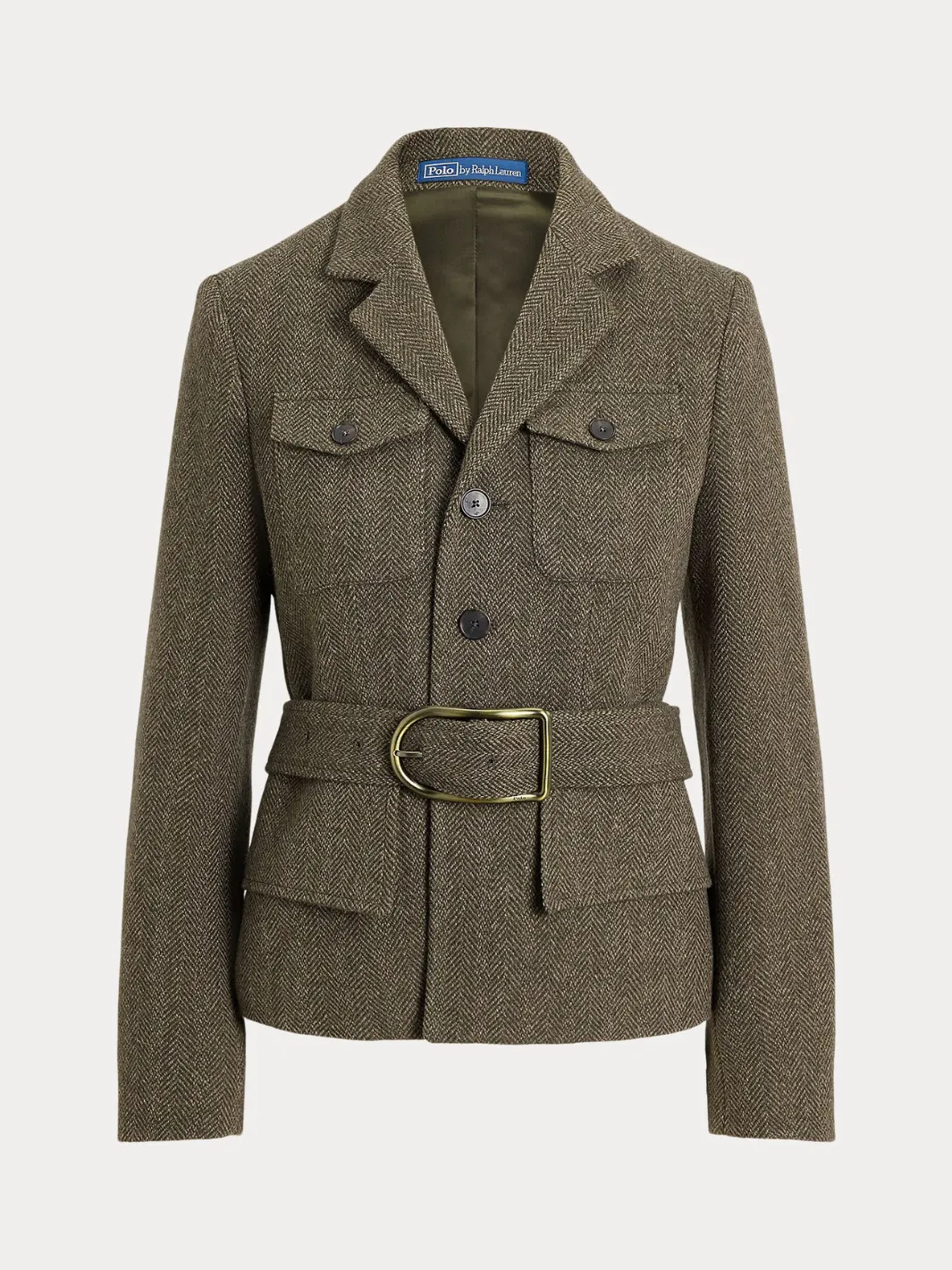 BELTED TWEED JACKET