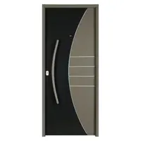 Puerta de exterior acero bicolor 80 x 200 x 10 cm derecha
