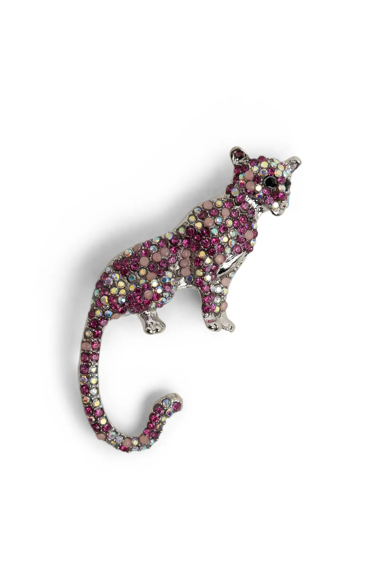 Roze panter broche