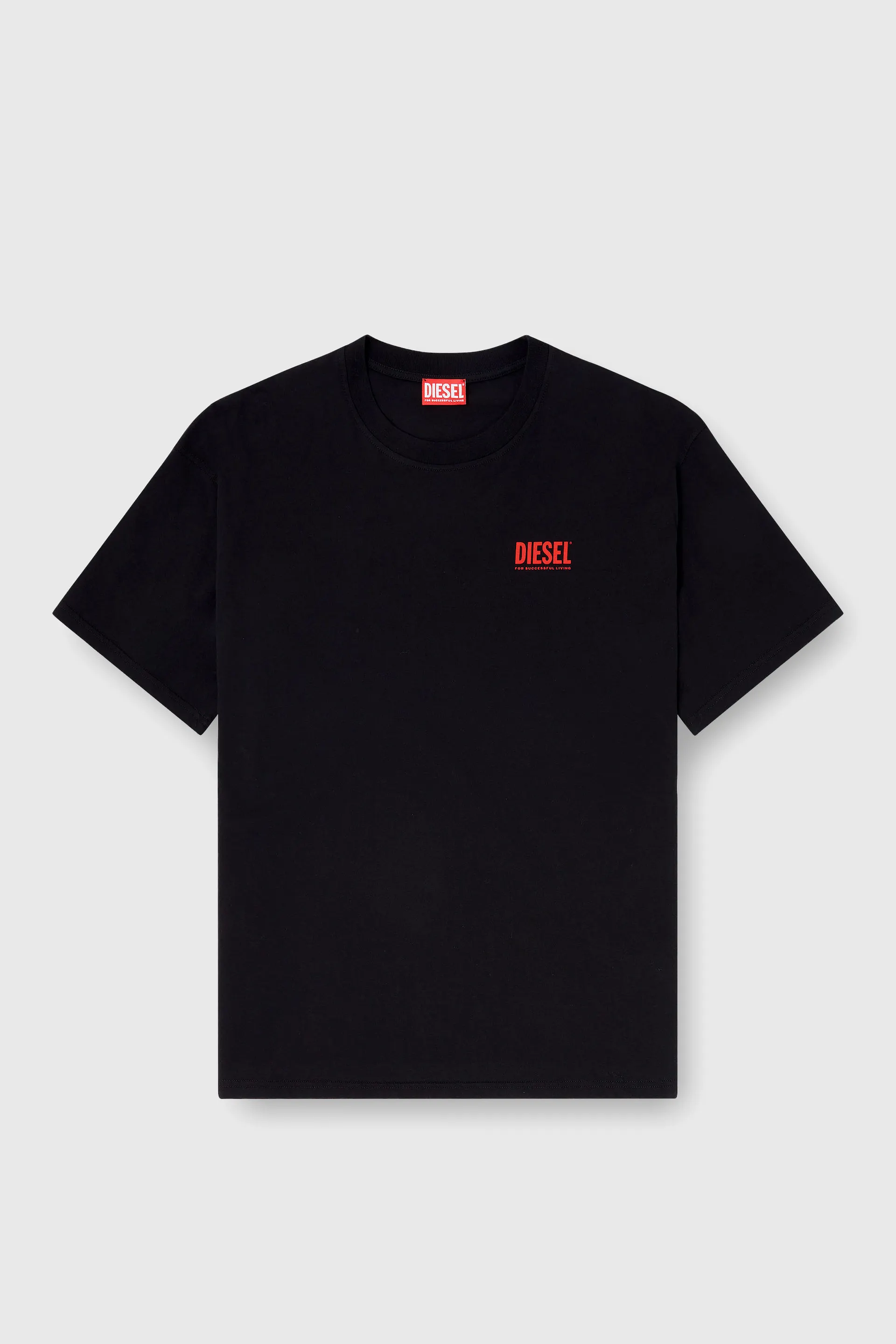Cotton T-shirt with Diesel Biscotto print