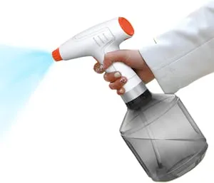 Annaffiatoio elettrico | Spruzzatore d'acqua elettrico | Bottiglia elettrica ricaricabile da 0,9 l per giardino, pulizia, casa, fiori, patio, cortile