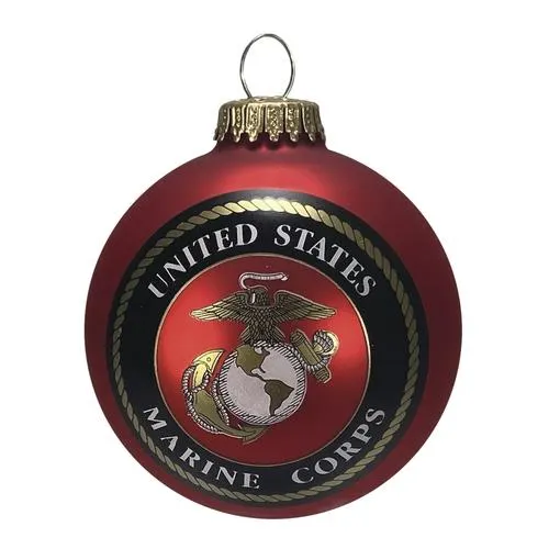 Krebs Military Glass Ornaments - Assorted Styles