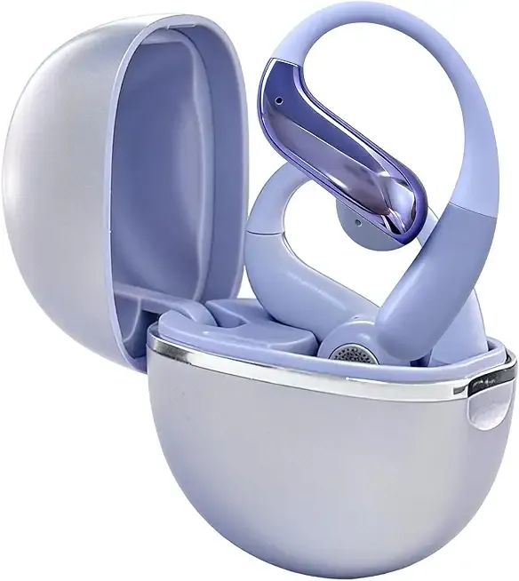 Open Ear Earbuds Wireless Bluetooth - Ear Buds with Hooks, ENC Noise Cancelling Headphones for Sports, 60Hrs Playback Clear Call, IPX5 Waterproof Earphones for Sport Running Exercising