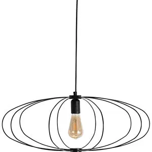 Suspension électrifiée Métal Noir SFER LAMY - Diam. 60 x H25 cm