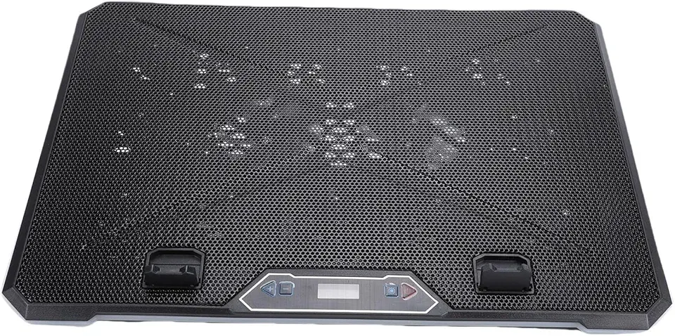 Zunate Gaming Laptop Cooling Pad for 12 to 19in Laptops, RGB Lights Laptop Cooler with Movable Fan, Rapid Cooling Laptop with 10 Turbo Fans, 2 USB Ports, 5 Adjustable Fan Speeds (14 Fans)