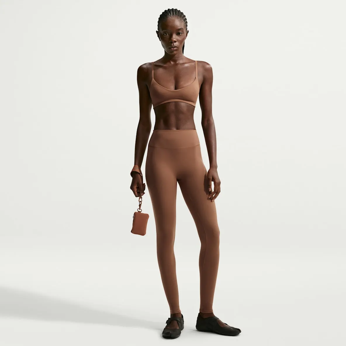 Leggings med høyt liv til dame (74 cm)