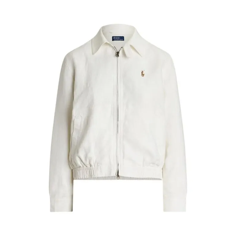 Linen Windbreaker - Hvit