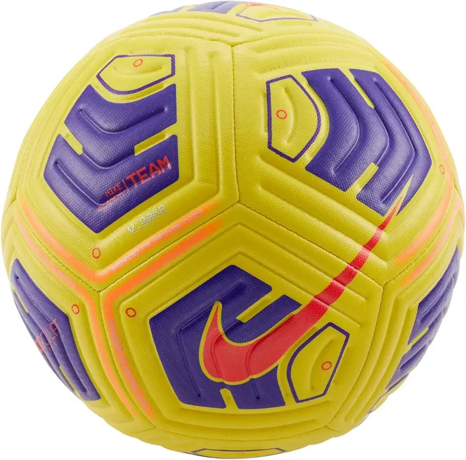 CU8047-720 Academy Recreational Soccer Ball Unisex Yellow/Violet Size 5