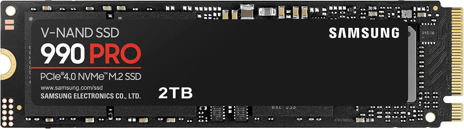 990 PRO NVMe M.2 SSD, 2 TB, PCIe 4.0, 7,450 MB/s Read, 6,900 MB/s Write, Internal SSD, for Gaming and Video Editing, MZ-V9P2T0BW
