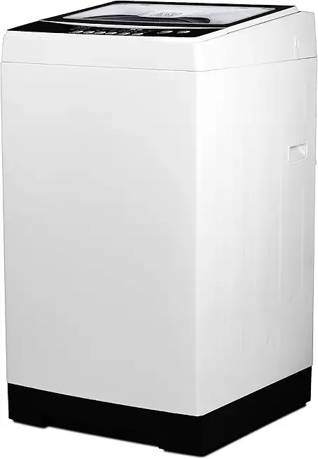 BLACK+DECKER 3.0 Cu. Ft. Portable Washer, 26.5 lb. Capacity Washing Machine, 6 Cycles, Quick Connect Sink Adapter and Drain Hose Included, Transparent Lid & LED Display, BPW30MW, White
