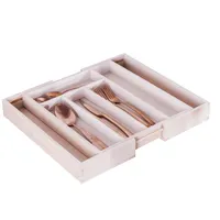 Bambus Aufbewahrungen "Weiß-lasiert"