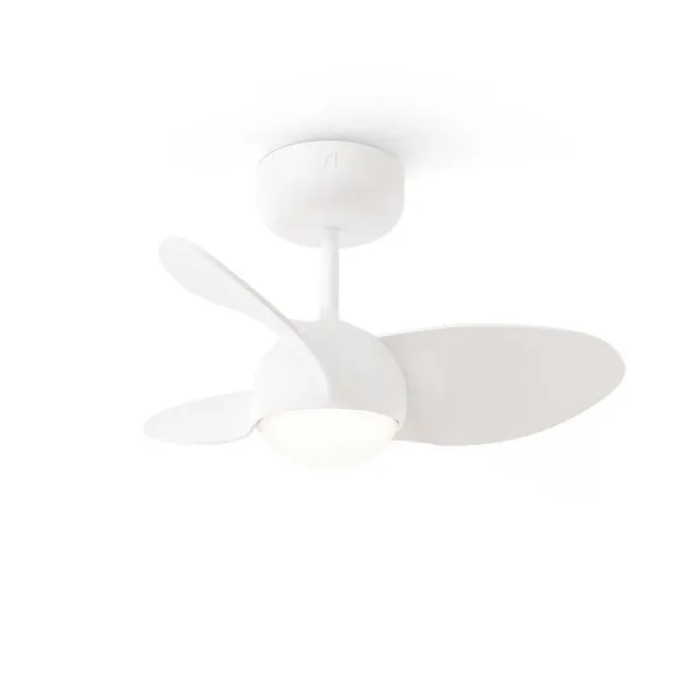 Ventilador de techo con luz silencioso DC 20W con mando ø55 cm Onekey SULION blanco luz CCT 3 aspas| 6 velocidades| modo verano/invierno| temporizador| brisa| recomendado para <13m²