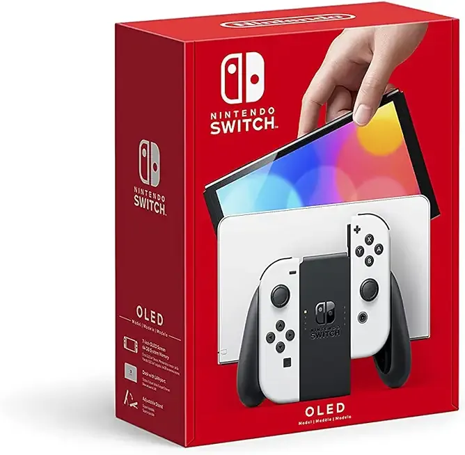 Nintendo Switch – OLED Model w/White Joy-Con