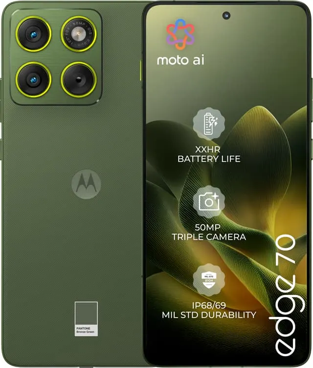 Motorola Edge 70 smarttelefon 12/512GB (bronze green)