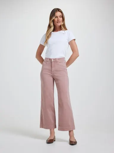 Just Jeans Amaze High Rise Wide Leg Ankle Jean