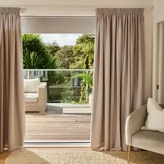 Fusion Textures Matteo Pencil Pleat Curtains Pair