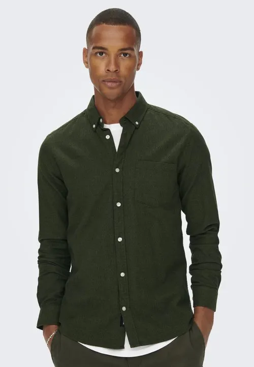 ONSNIKO LS MELANGE SHIRT - Skjorte - rosin