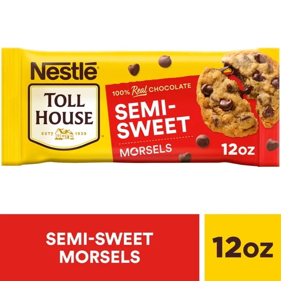 5K+ bought since yesterday Nestle Toll House Semi Sweet Chocolate Baking Chips, 12 oz Bag $4.96 41.3 ¢/oz