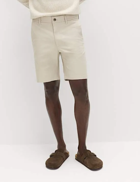 Regular Fit Stretch Chino Shorts