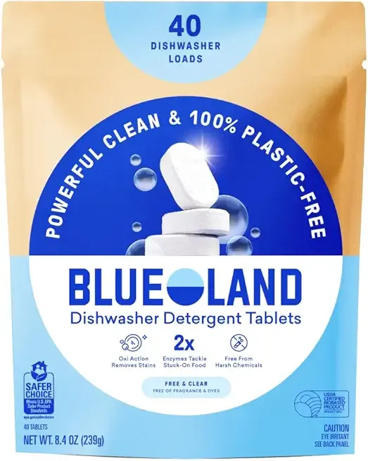 BlueLand Dishwasher Detergent Refill Tablets, 9.5 OZ