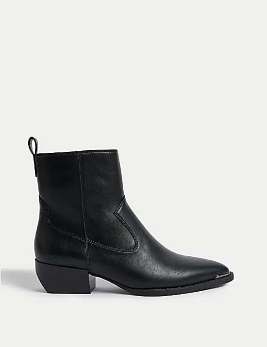 Cowboy-Stiefel mit Blockabsatz