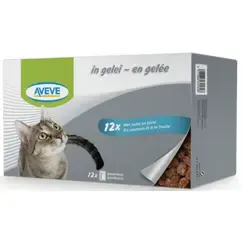 Natvoer voor katten Adult In gelei Zalm en forel 12 x 100 g