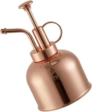 Annaffiatoio pressurizzato in acciaio inossidabile 304 da 1 litro, colore rosso rame scuro, vaso per annaffiare piante da interno e da esterno